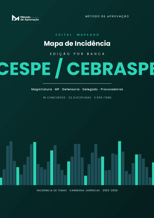 Capa — Mapa de Incidência: Cespe/Cebraspe