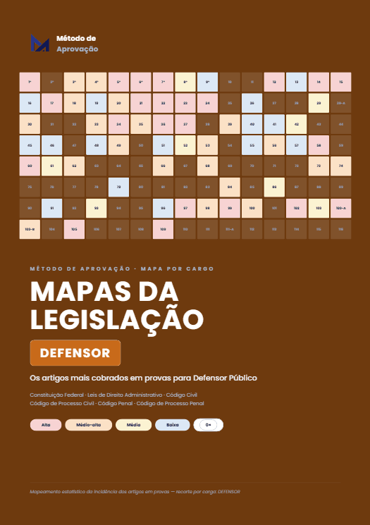 Capa — Mapas da Legislação: Defensor