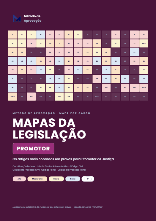 Capa — Mapas da Legislação: Promotor