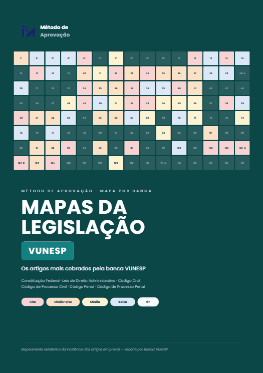Capa — Mapas da Legislação: Vunesp